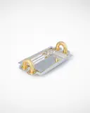 Jean E Puiforcat, Centerpiece, silver and vermeil, stamped to the underside 'Jean E