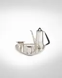 C.C. Hermann, Coffee Service, silver, ebony, each item stamped 'C