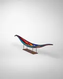 Lino Tagliapietra, Endeavor, blown and cut glass, bronze stand, engraved 'Lino Tagliapietra' and '2004'
