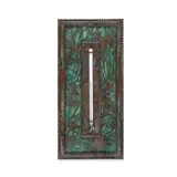 Pine Needle Thermometer by Tiffany Studios, patinated bronze, Favrile glass, sold Oct 2021