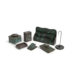 Grapevine Desk Set by Tiffany Studios, sold Oct 2021