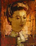 Raimonds Staprans, Untitled (Portrait of a Woman), oil on canvas