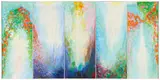 Heinz Kreutz, "Fünf Ansichten über das Licht", 1992, Jeweils Öl auf Leinwand