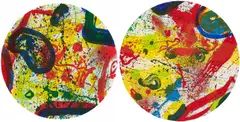 SF 362 / SF 363 by Sam Francis, 1994, Jeweils: Farblithografie auf Bütten, sold Jun 2022