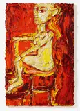 Bernd Schwarzer, "Dame (Gold-Rot-Schwarz)"