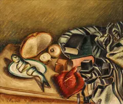 Jacob Macznik, Ohne Titel (Stillleben), Öl auf Leinwand