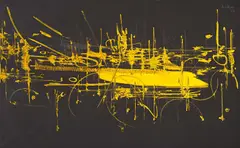 Georges Mathieu, Anavakara, 1958, Öl auf Leinwand