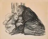 Städtisches Obdach by Käthe Kollwitz, 1926, Lithografie auf Velin, sold Aug 2022
