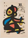 II Congrès de Pédiatres de Llengua Catalana by Joan Miró, 1980, Farblithografie auf Arches (Wasserzeichen), sold Aug 2022