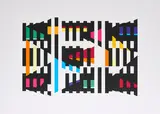 Ohne Titel by Yaacov Agam, Farbserigrafie auf Karton, sold May 2023