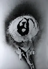 Silver my Love by Otto Piene, 1972, Farbserigrafie auf Karton, sold May 2022
