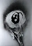 Otto Piene, Silver my Love, 1972, Farbserigrafie auf Karton