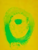 Otto Piene, Feuerflora, 1971, Farbserigrafie auf Karton