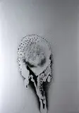 Otto Piene, Silberner Sonnentau, 1972, Farbserigrafie auf Karton