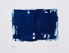 Herbert Zangs, Ohne Titel, 1997, Farbradierung auf Velin