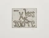 Herbert Zangs, Less is more, Radierung auf Hahnemühle (Wasserzeichen)