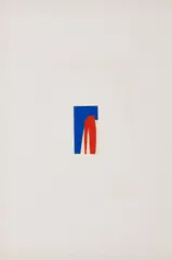 Miniatur by Blinky Palermo, 1972, Folienprägedruck auf Bütten, sold Jun 2022