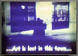 Wolfgang Stähle, Art is lost is this town, 1989, Lichtbox, cibatrans, elektrifiziert