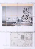 Christo, Wrapped Reichstag, 1992, Farboffset auf leichtem Karton