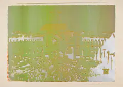 München by Dieter Roth, 1971, Farbserigrafie auf SCHOELLERSHAMMER (Trockenstempel), sold Sep 2022