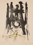 El templo de la Sagrada Familia by Salvador Dalí, 1971, Farblithografie auf Velin, sold Aug 2022