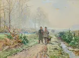 Hugo Mühlig, Jäger am Waldrand