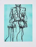 Georg Baselitz, Soldatenbluse, 2009, Aquatintaradierung auf Velin