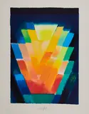 Heinz Mack, Le bouquet, 1999, Farbserigrafie auf Velin