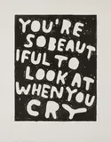 Stefan Marx, You're so Beautiful to Look at When You Cry, 2017, Lithografie auf Zerkall (Wasserzeichen)