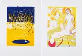 Daniel Richter, früher und heute / Die Rettung, 2003, Jeweils: Farblithografie auf Velin