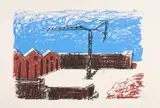 Markus Lüpertz, Forumsmauern, 2002, Farbserigrafie auf Velin