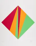 Max Bill, Ohne Titel, 1988, Farbserigrafie auf dünnem Velin