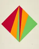 Max Bill, Ohne Titel, 1988, Farbserigrafie auf dünnem Velin