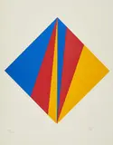 Max Bill, Ohne Titel, 1988, Farbserigrafie auf dünnem Velin