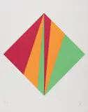 Max Bill, Ohne Titel, 1988, Farbserigrafie auf dünnem Velin
