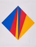 Max Bill, Ohne Titel, 1988, Farbserigrafie auf dünnem Velin
