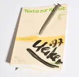 Günther Uecker, Texte zur Kunst, 1997, Multiple. Von einem Nagel durchstoßenes Exemplar der Zeitschrift "Texte zur Kunst"