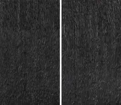 Alfred Haberpointner, Ohne Titel (Diptychon), 1997, Zwei Holztafeln, farbig gefasst