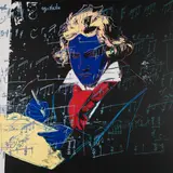 Beethoven 11.390 by Andy Warhol, 2020, Farbserigrafie auf leichtem Karton, sold Oct 2022