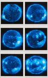 Katharina Sieverding, Die Sonne um Mitternacht schauen, 2019/21, Mappe mit 6 Inkjet-Prints auf Karton. In originaler Mappe