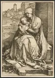 Albrecht Durer, Maria mit dem Kind an der Mauer, Kupferstich auf Papier