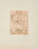 Georg Baselitz, Der Jäger, 1967, Farbradierung auf Velin