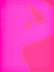 Lourdes Castro, Ohne Titel, Ca. 1969, Farbserigrafie auf pinkfarbigem Rhodoid