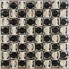 Jiri Hilmar, Black and White, 1969, Schwarzes und weißes Papier. In Plexiglaskasten