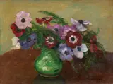 Otto Modersohn, Anemonen, 1934, Öl auf Leinwand