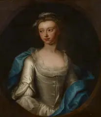 Porträt von Lady Eyre of Norwich by John Theodore Heins, Öl auf Leinwand, sold Nov 2021