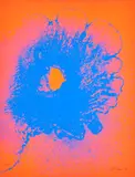 Otto Piene, Juli (Aus: Feuerflora), 1971, Farbserigrafie auf leichtem Karton