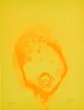 Otto Piene, Oktober (Aus: Feuerflora), 1971, Farbserigrafie auf leichtem Karton