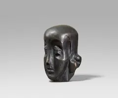 Joseph Csaky, Tête de jeune femme, Ca. 1941 (Entwurf), Bronze, schwarz patiniert