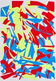 Imi Knoebel, Ohne Titel (Messerschnitt), 1993, Farbserigrafie auf leichtem Karton